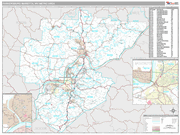 Parkersburg-Vienna Wall Map Premium Style